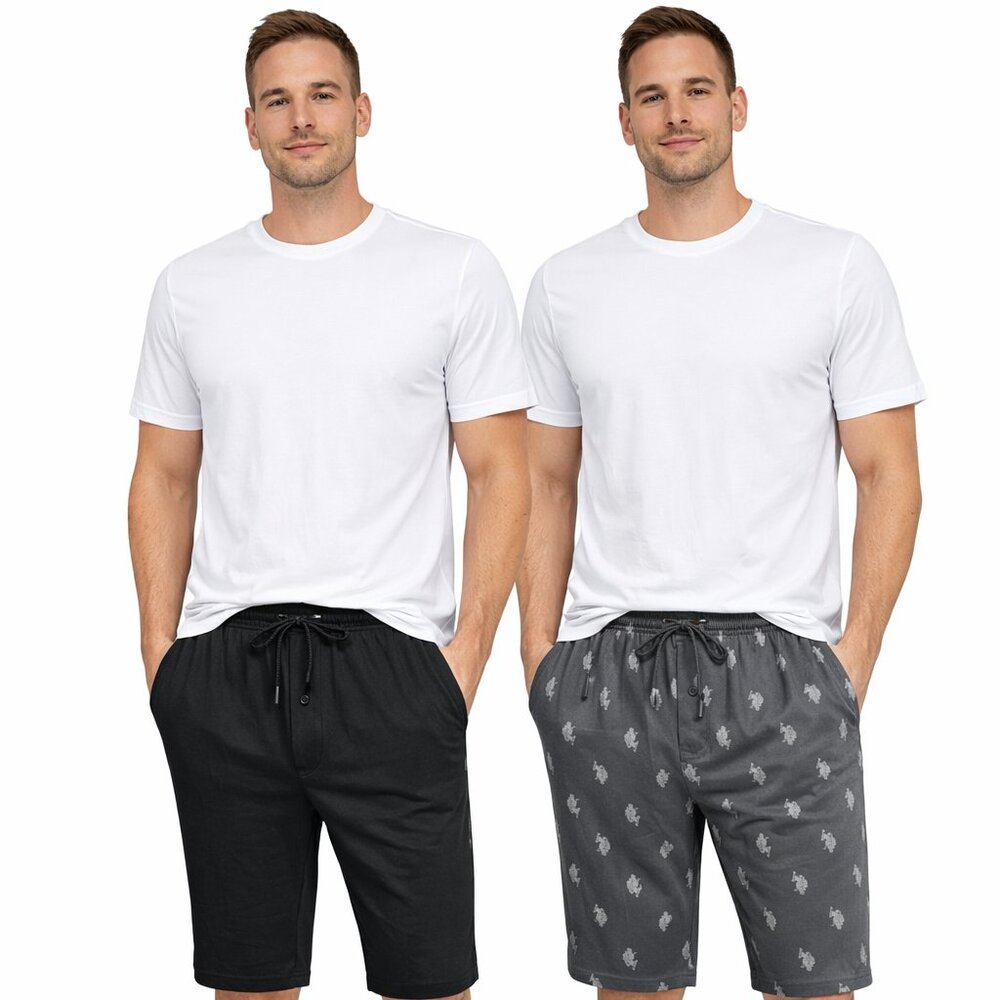 U.S. Polo Assn. Men's USPA 2 Pack Pajama Shorts